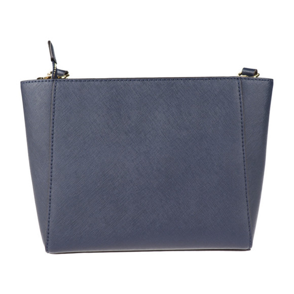 Michael Kors Hamilton Traveler Medium Shoulder Bag 35F7GHXM2L PVC Navy Cadena - Picture 3 of 9